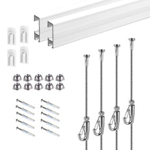 이미지를 갤러리 뷰어에 로드 , JUNMORE picture rail hanging system kits