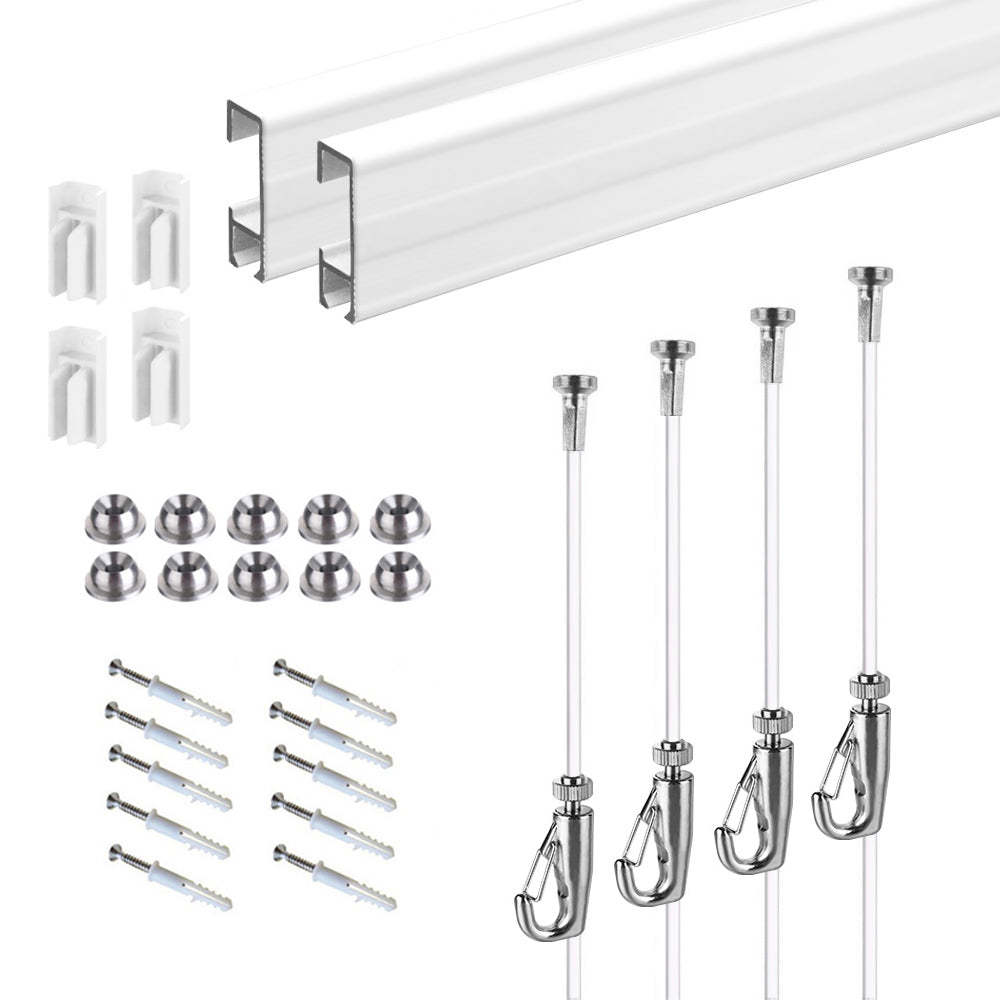 Complete Picture Hanging Systems Kit Wall Mounted ( 2x 59