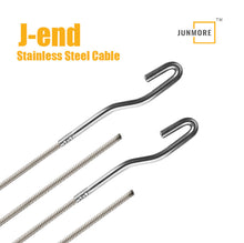 이미지를 갤러리 뷰어에 로드 , 2x J-end stainless steel Cables for C rail