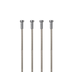 4x T-end stainless steel Cables for Picture Hanging Systems