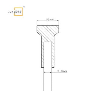 4x T-end stainless steel Cables for Picture Hanging Systems