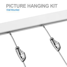 이미지를 갤러리 뷰어에 로드 , Complete Kit Wall Mounted Pro ( 2x 59&quot; Rails 4 Stainless Steel Cables 4 Hooks )