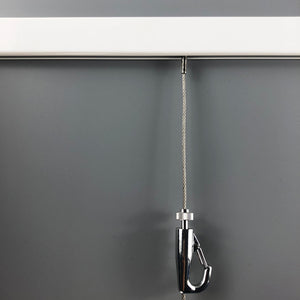 Complete Kit Wall Mounted Pro ( 2x 59" Rails 4 Stainless Steel Cables 4 Hooks )